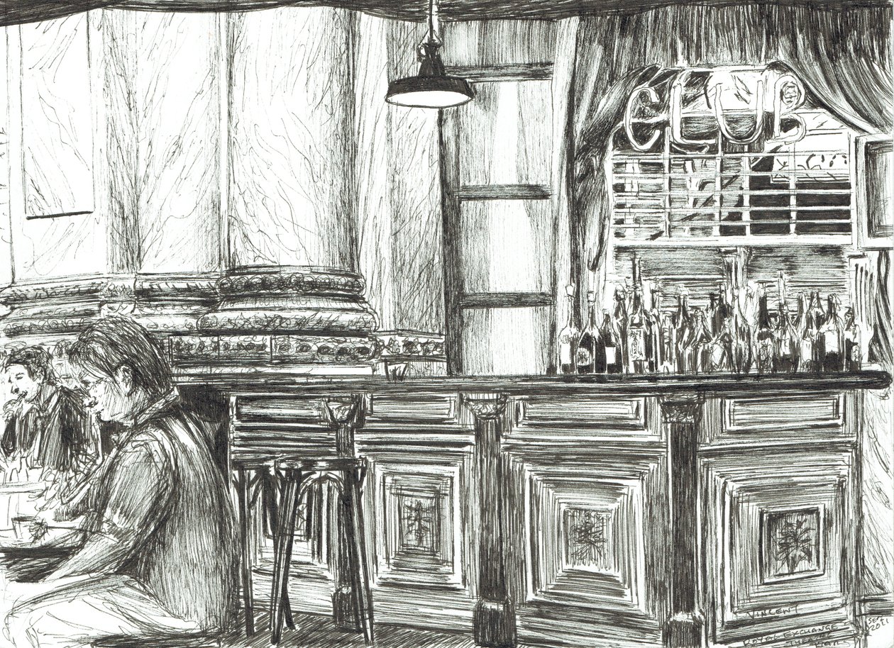 Café en el Royal Exchange, Manchester, 2011 de Vincent Alexander Booth