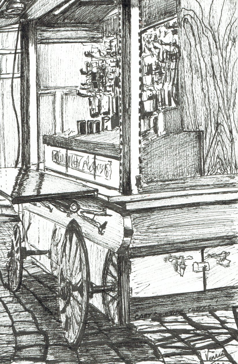 Carro fuera del bar Cheers Boston EE.UU., 2003 de Vincent Alexander Booth