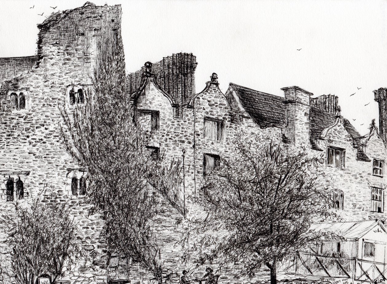 Ruina del castillo Hay on Wye, 2007 de Vincent Alexander Booth