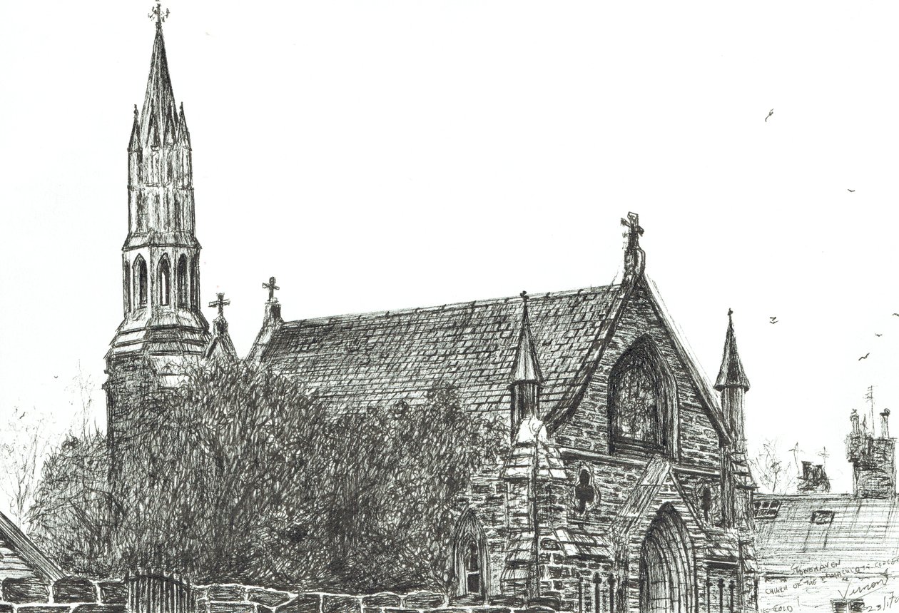 Iglesia en Stonehaven, Escocia, 2007 de Vincent Alexander Booth