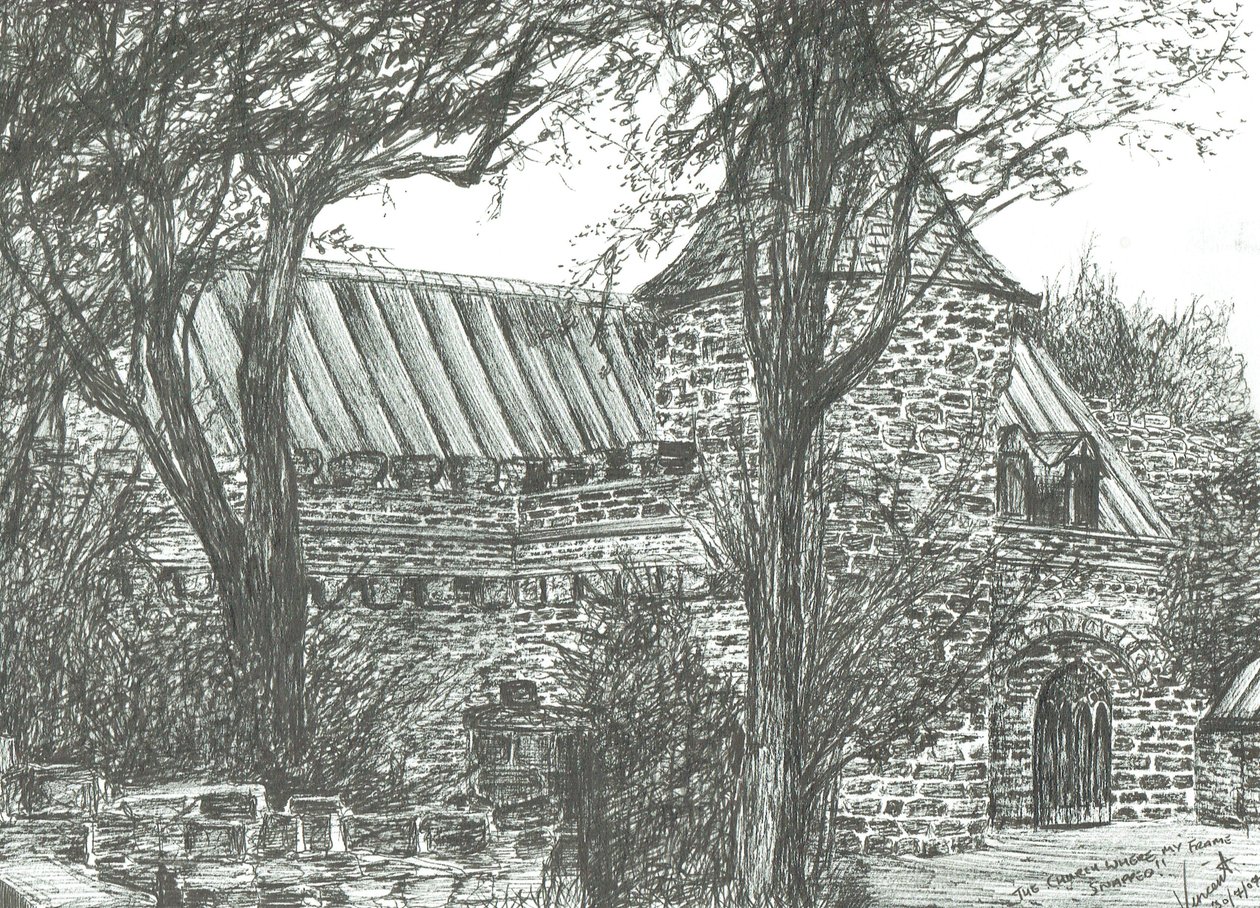 Iglesia en el camino a Oban de Vincent Alexander Booth