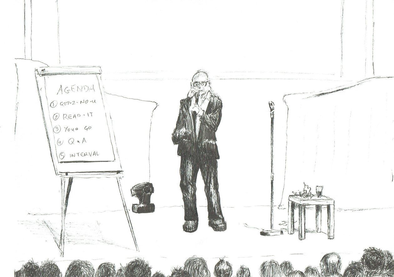 Comediante en Hay on Wye de Vincent Alexander Booth