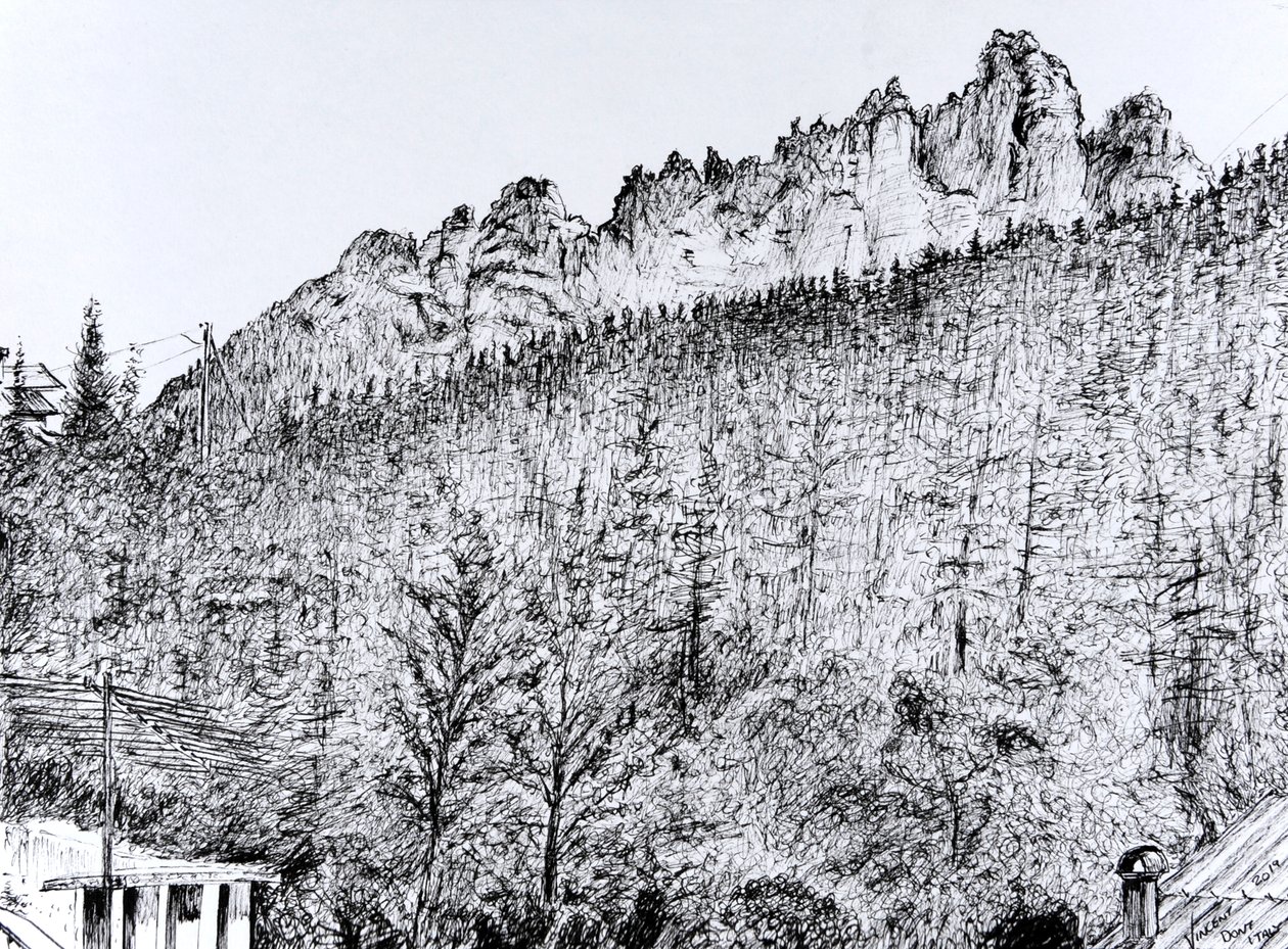 Dolomitas desde el Balcón en Dont, Italia, 2019 de Vincent Alexander Booth