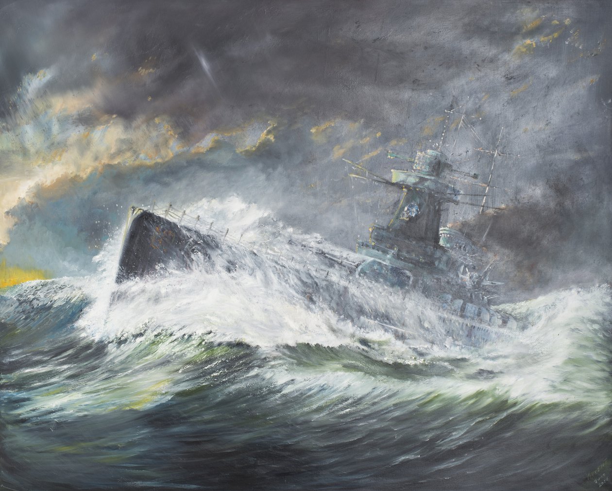 Graf Spee entra en el Océano Índico 3 de Noviembre de 1939, 2006 de Vincent Alexander Booth