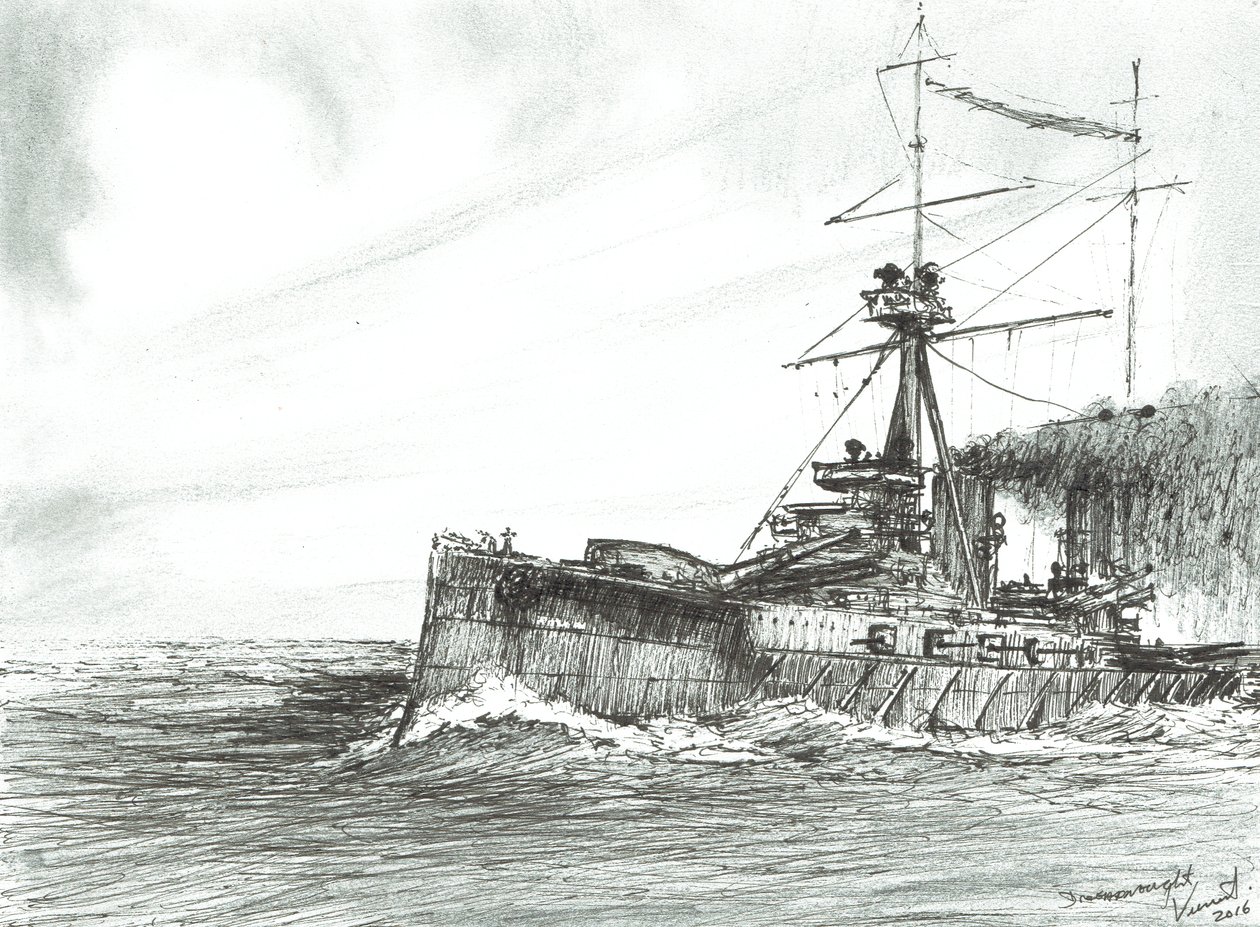 HMS Dreadnought en el mar, 2017 de Vincent Alexander Booth