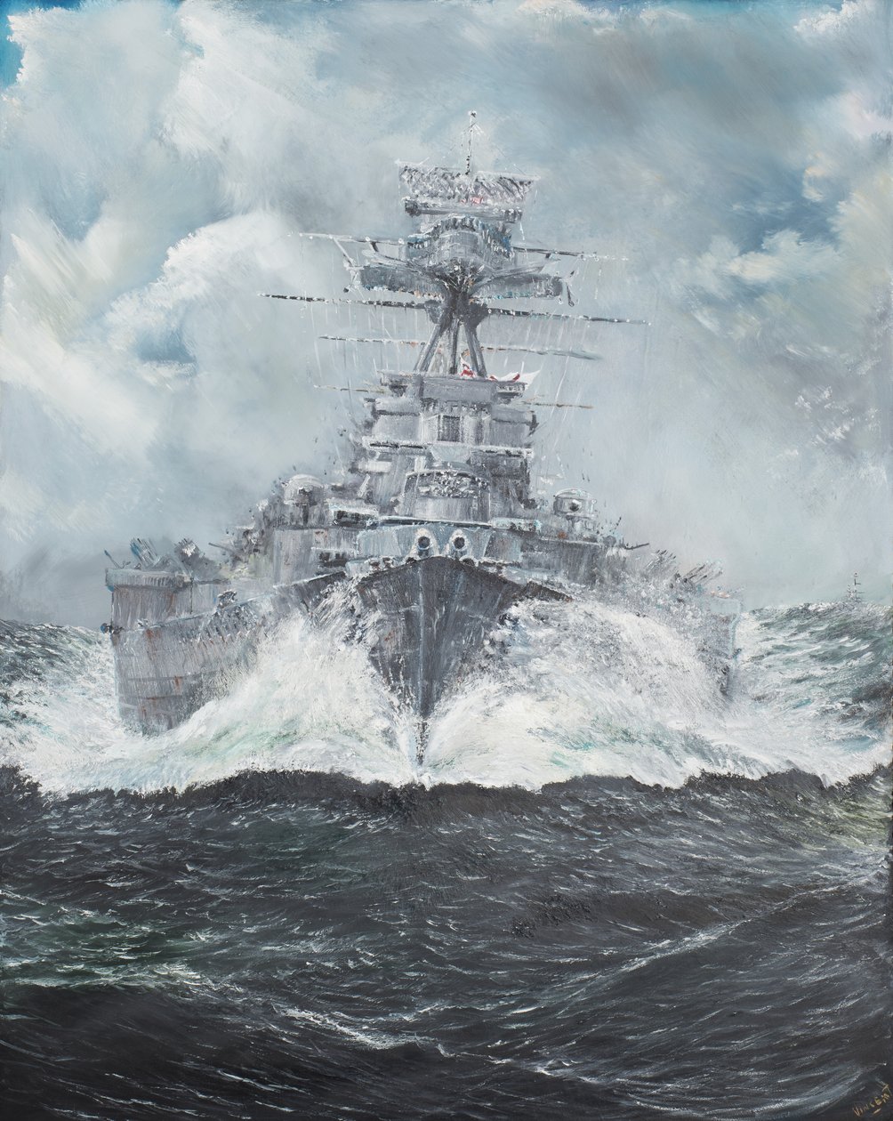 El HMS Hood se dirige al Bismarck 23 de mayo de 1941, 2014 de Vincent Alexander Booth