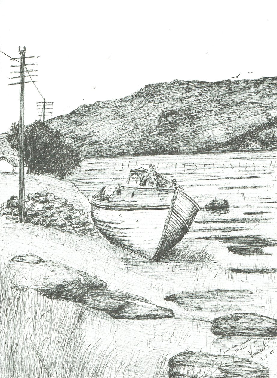A mitad de camino a través de la Isla de Mull de Vincent Alexander Booth