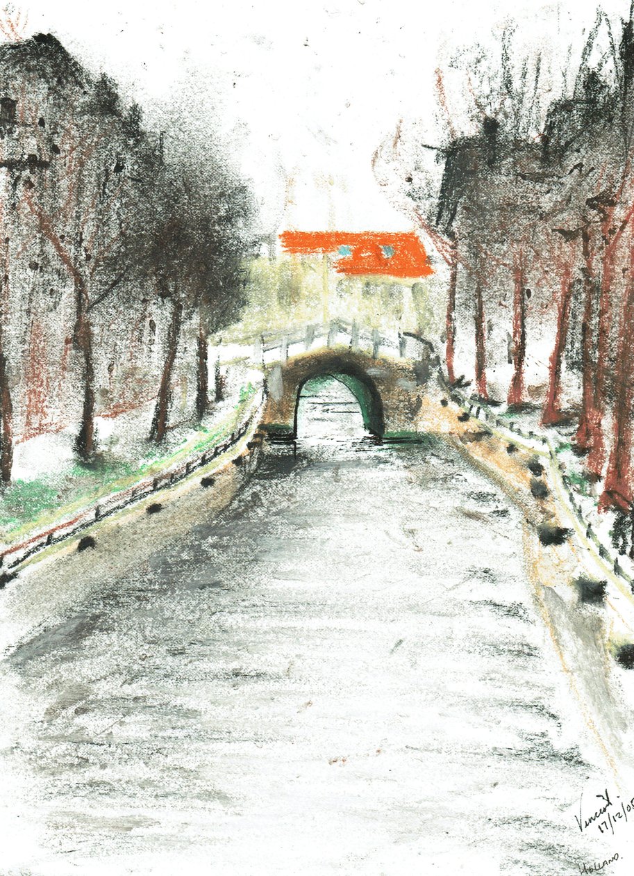 Holanda, vista del canal de Vincent Alexander Booth