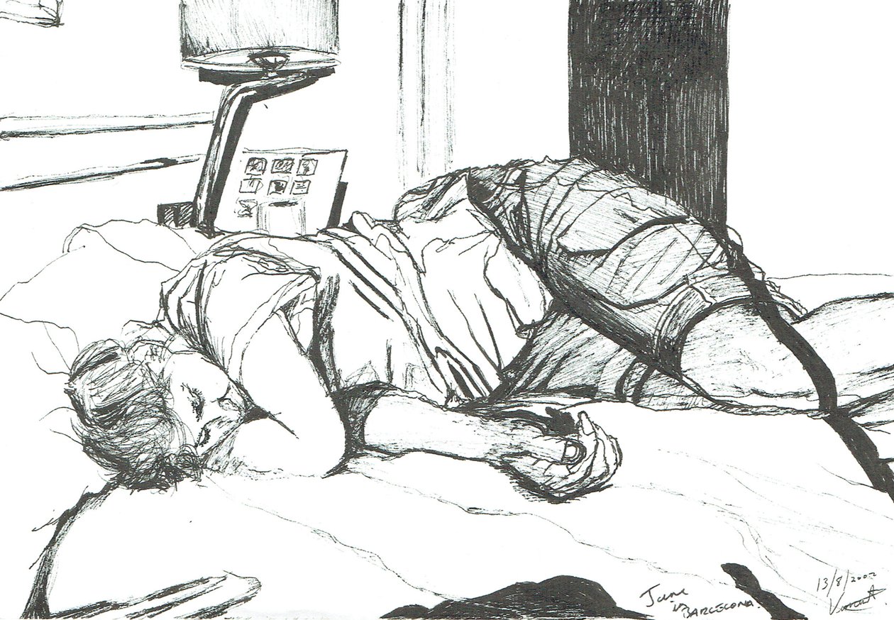 Jane dormida en Barcelona de Vincent Alexander Booth