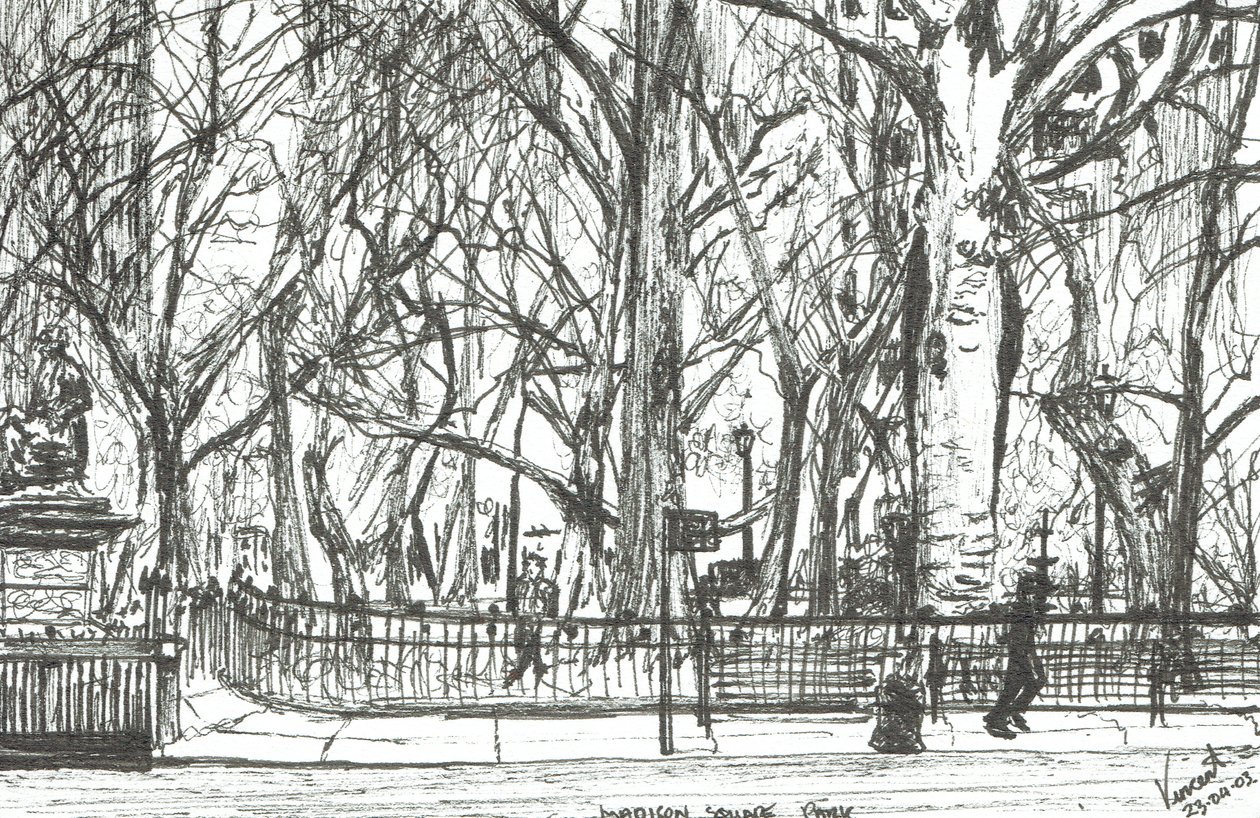 Parque Madison Square Nueva York, 2003 de Vincent Alexander Booth