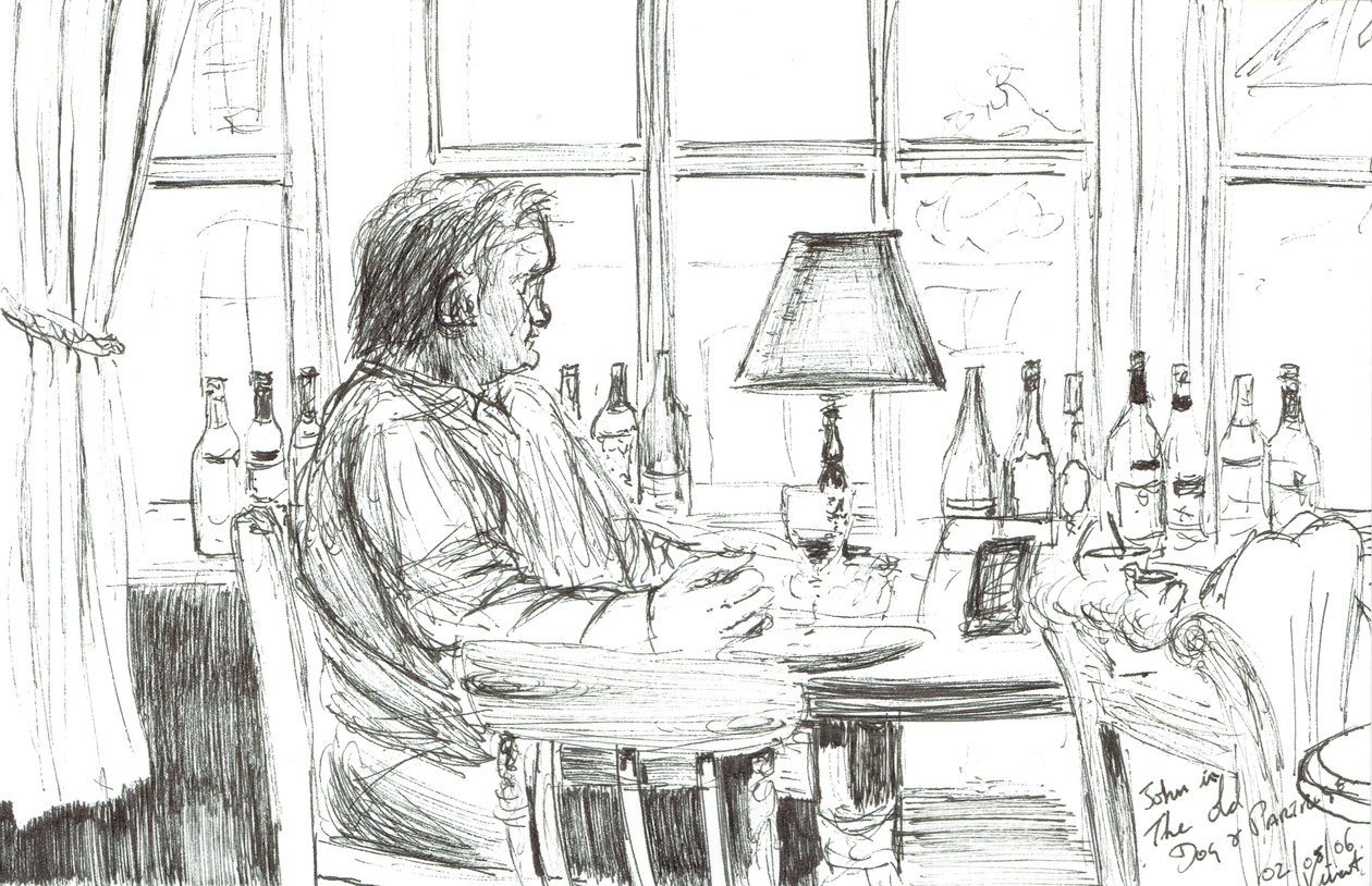Hombre en un pub después de comer, 2006 de Vincent Alexander Booth