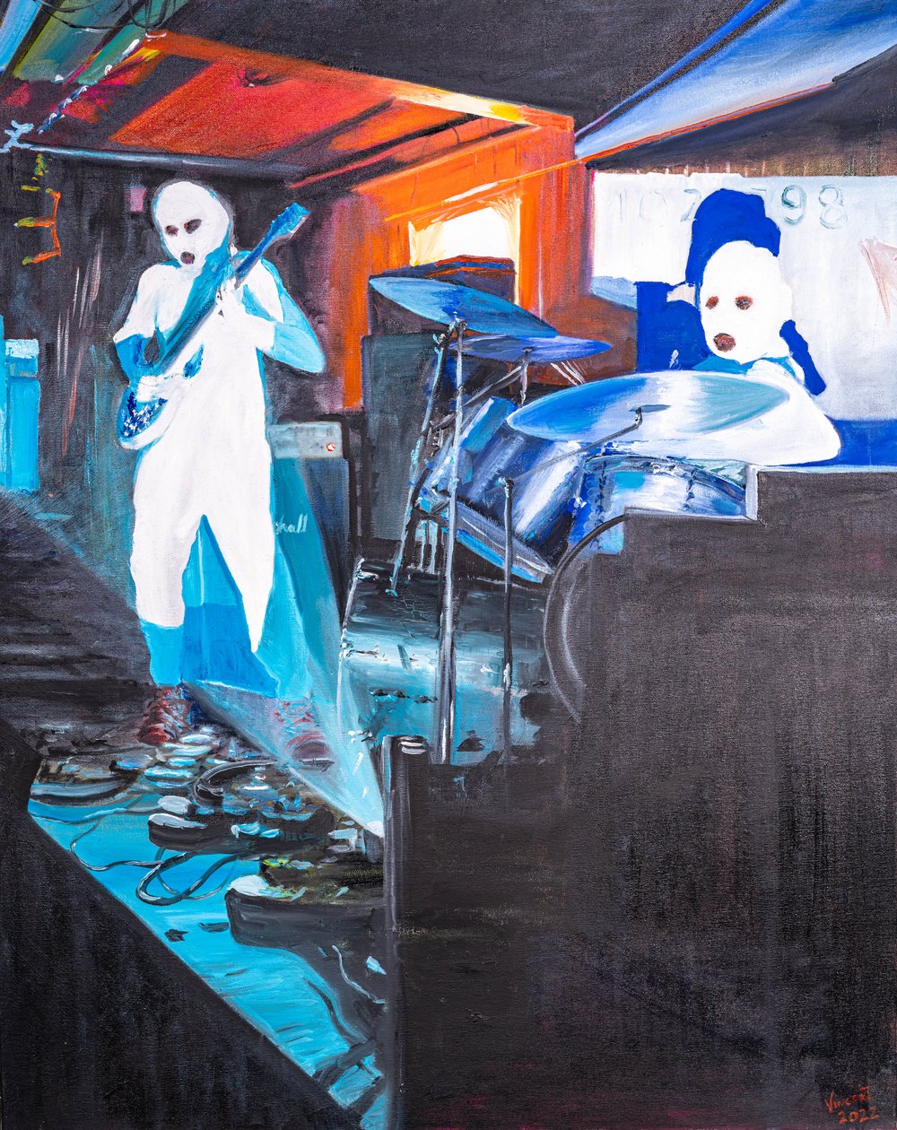 Manchester Binge, 2022 (óleo sobre lienzo) de Vincent Alexander Booth