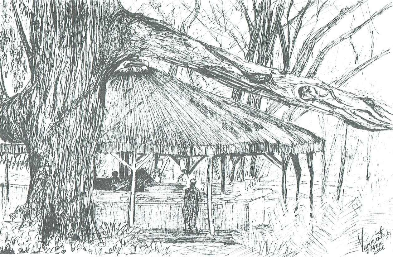 Bar al aire libre, lago Naivasha de Vincent Alexander Booth