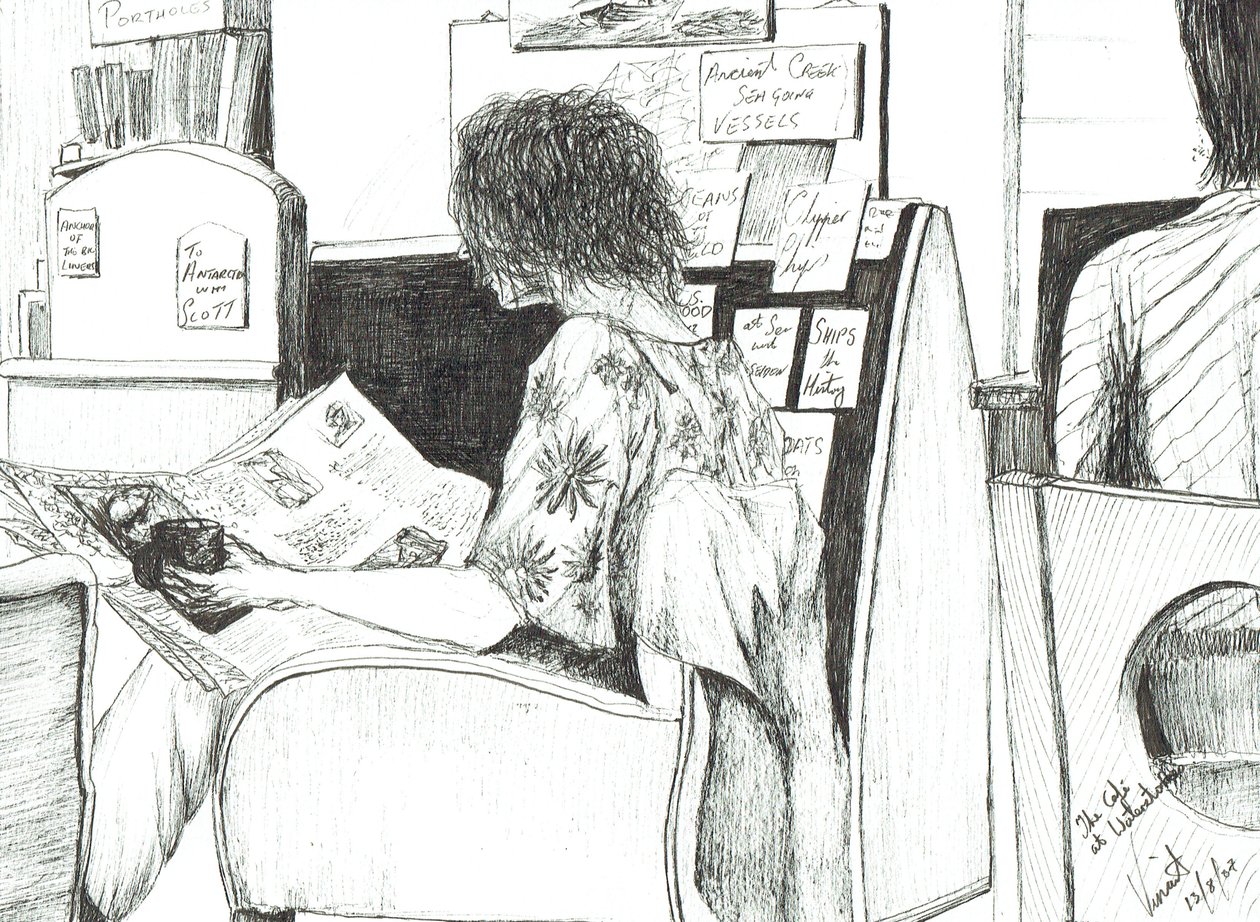 Lectura en la librería Waterstones Manchester de Vincent Alexander Booth