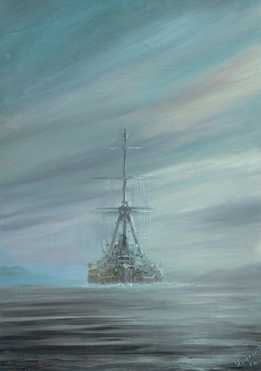 SMS Derfflinger Scapa Flow 1919, 2016 de Vincent Alexander Booth