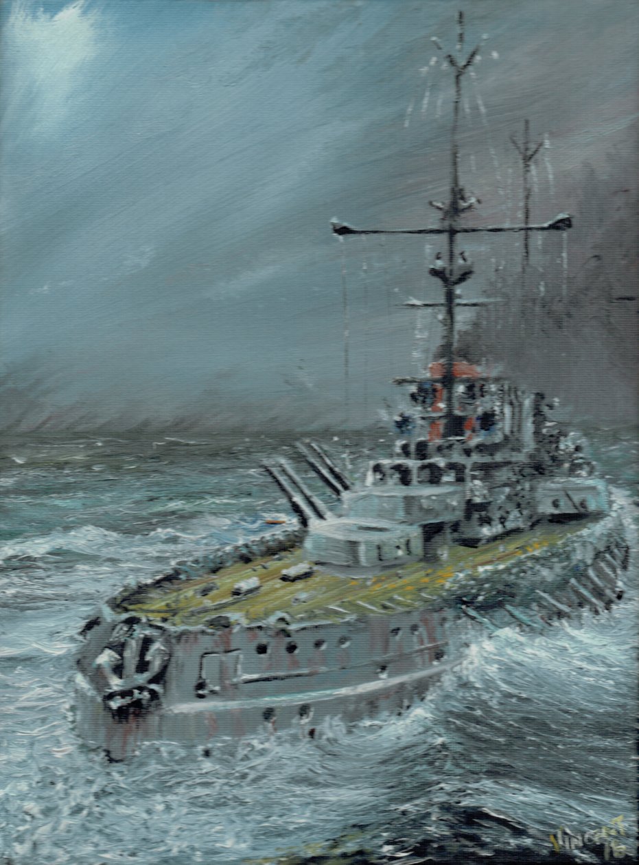 SMS Friedrich der Grosse en Jutlandia 1916, 2016 de Vincent Alexander Booth