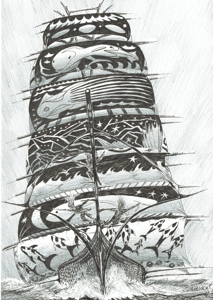 Creadores de tormentas en el mar Rojo, 2017 de Vincent Alexander Booth