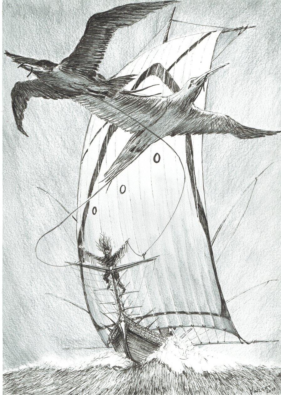 Creadores de tormentas en el mar de Wandel, 2017 de Vincent Alexander Booth