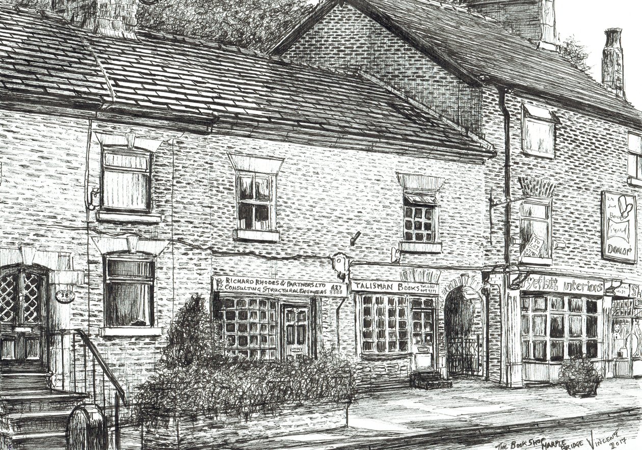La librería en Marple Bridge, 2017 de Vincent Alexander Booth