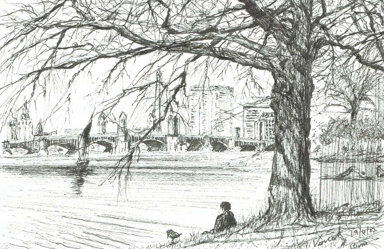 El río Charles, Boston. 2003 de Vincent Alexander Booth