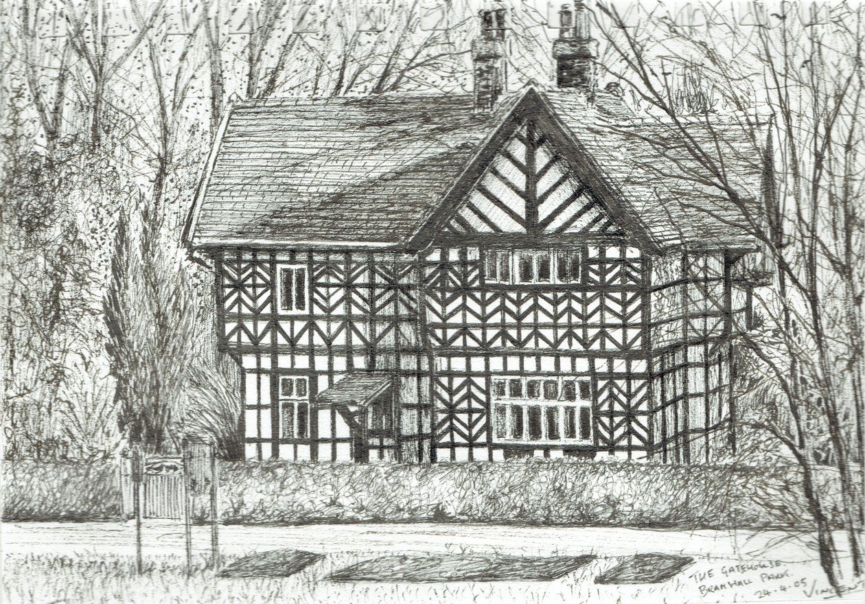 La casa de la puerta en Bramhall Park, 2007 de Vincent Alexander Booth
