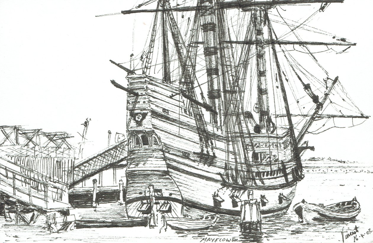 El Mayflower, Plymouth, Massachusetts. 2003 de Vincent Alexander Booth