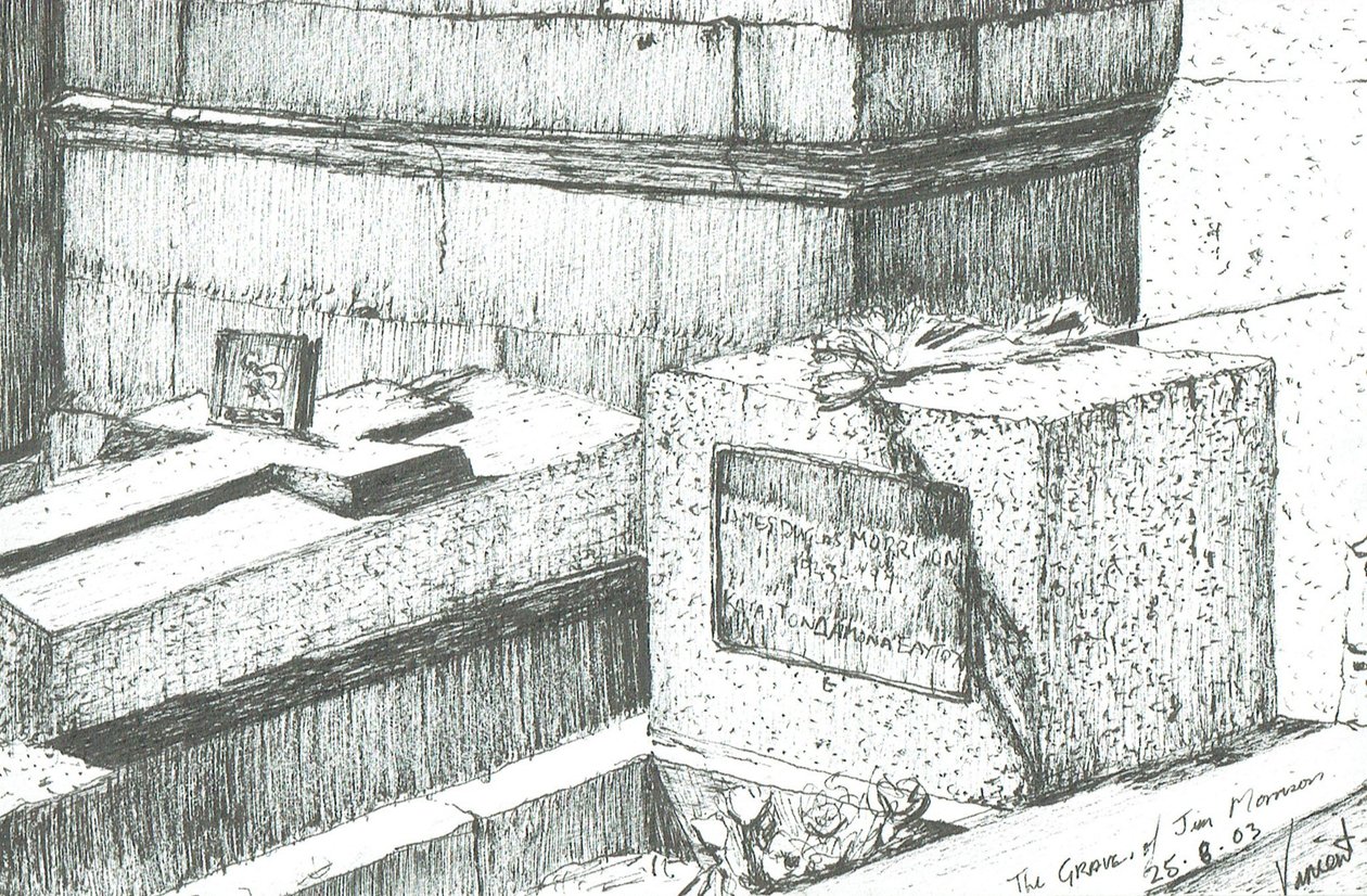 La tumba de Jim Morrison París, 2003 de Vincent Alexander Booth
