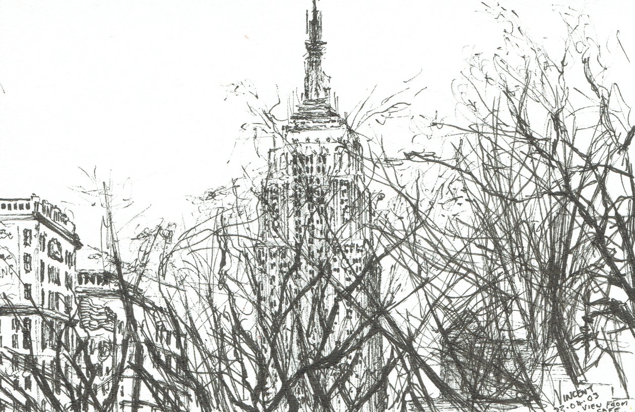 Vista desde el café Nueva York, 2003 de Vincent Alexander Booth