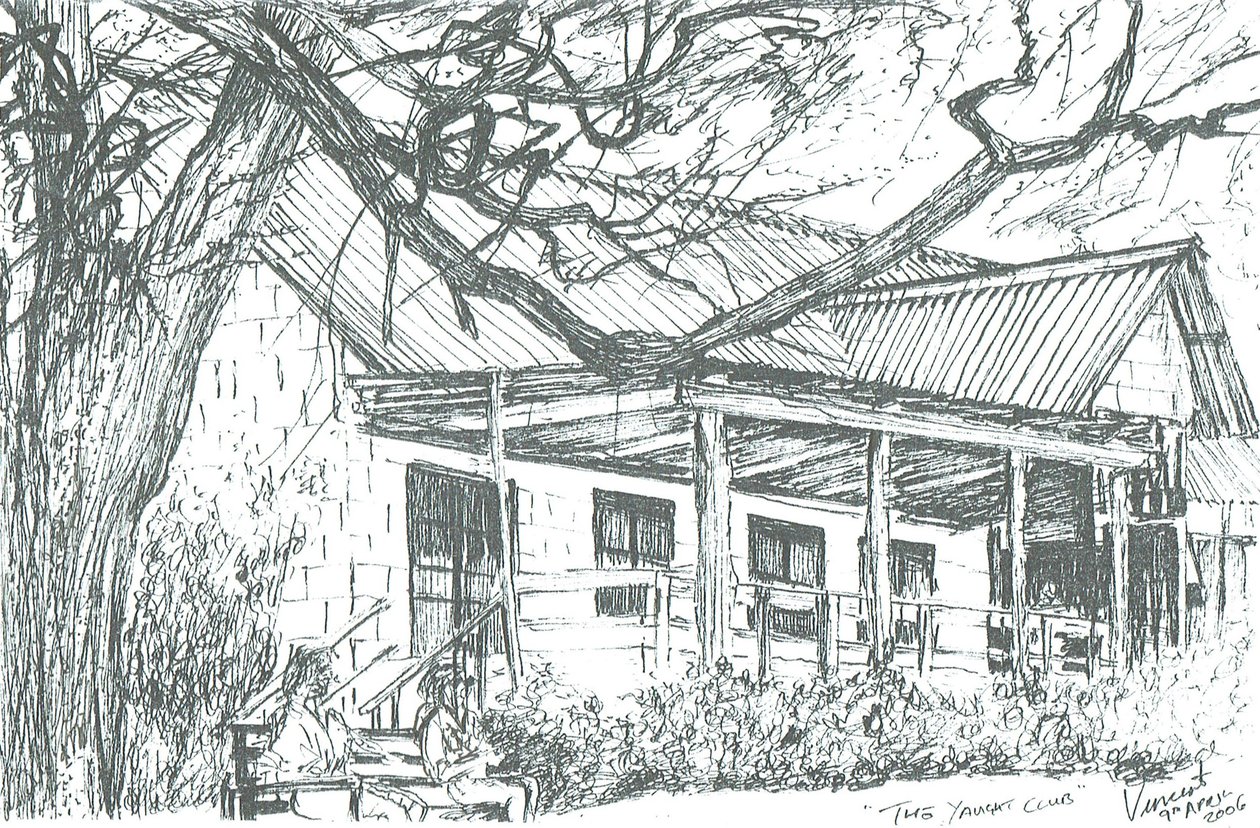 Club náutico en el lago Naivasha, Kenia, 2006 de Vincent Alexander Booth
