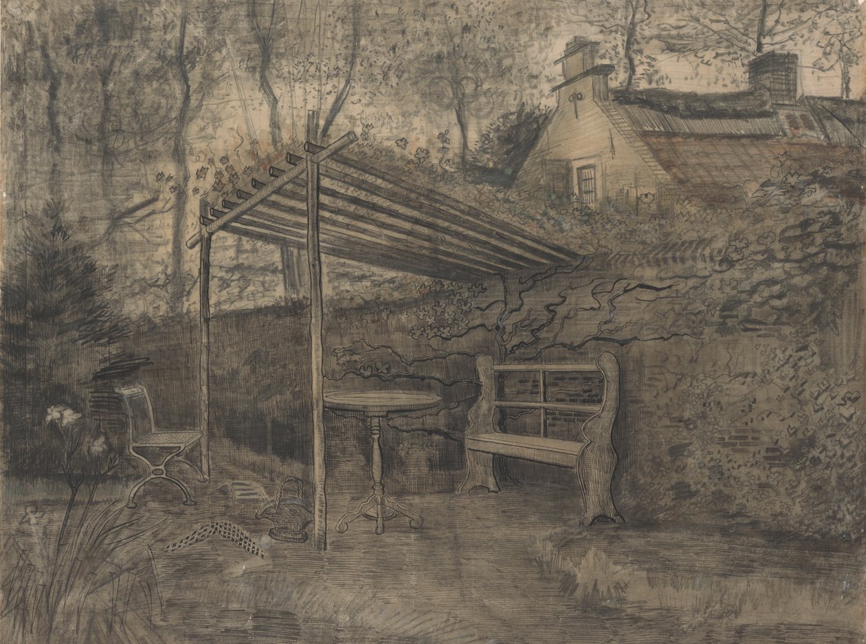 Esquina de un jardín de Vincent van Gogh