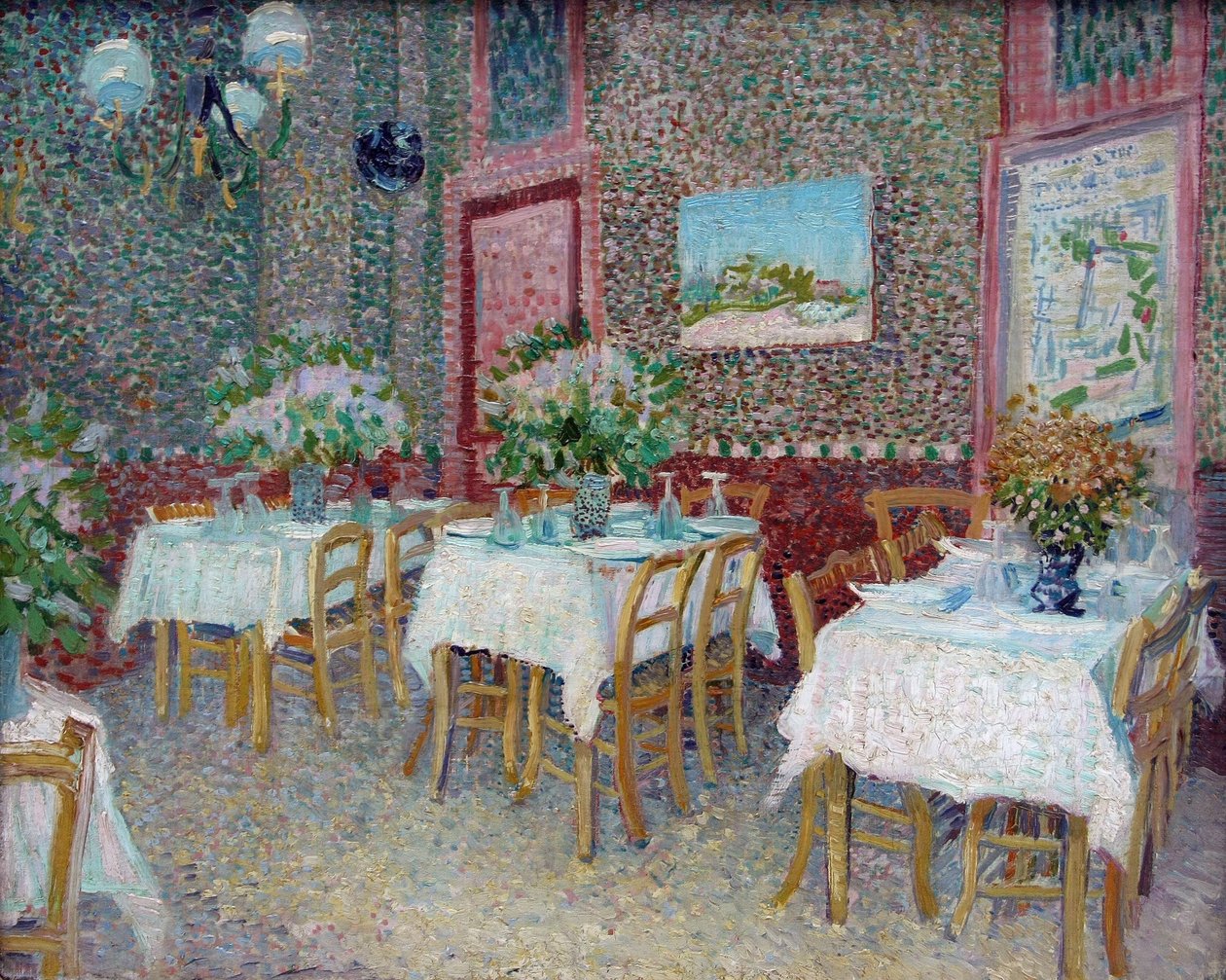 Interior de un restaurante, 1887 de Vincent van Gogh