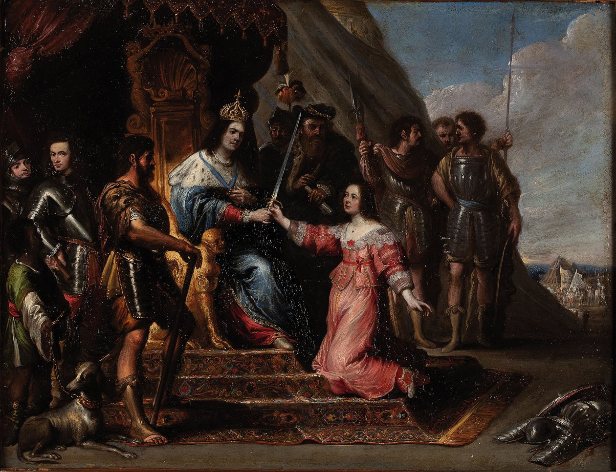 Alegoría de la Justicia o Ester ante Asuero de Vincent Malò (I)