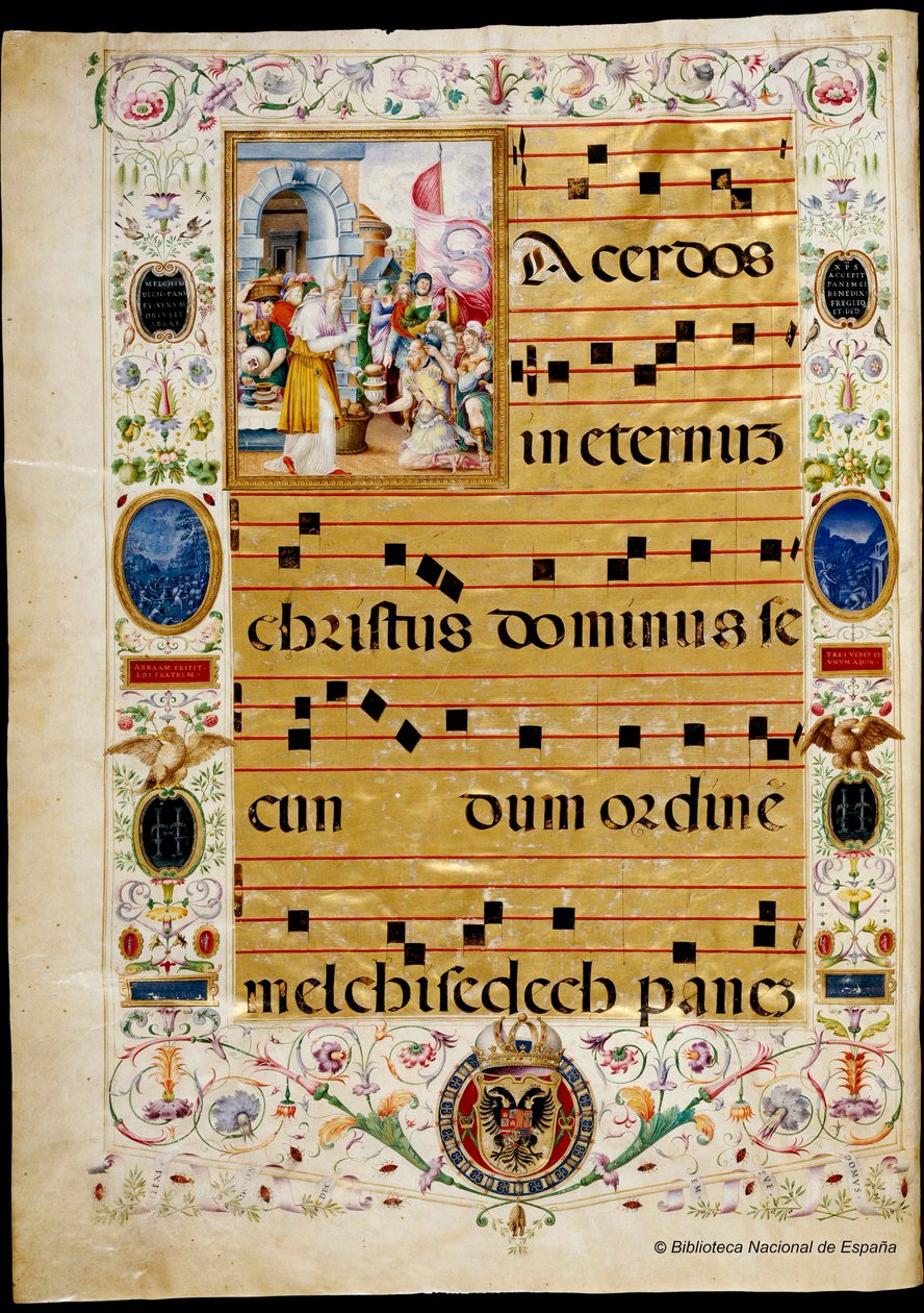 Antifonario y gradual de Carlos V, Melquisedec de Vincent Raymond