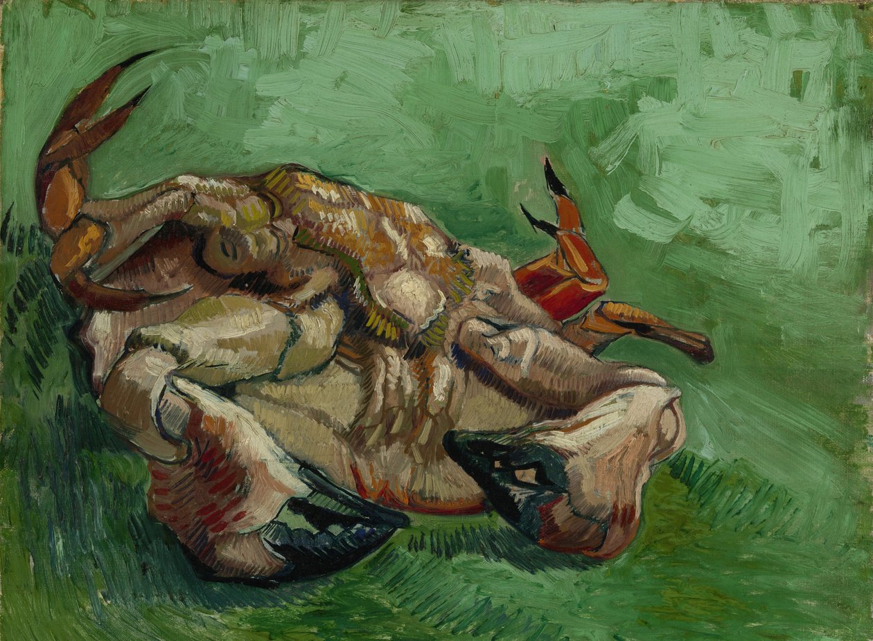 Un cangrejo, acostado de espaldas, 1889 de Vincent van Gogh