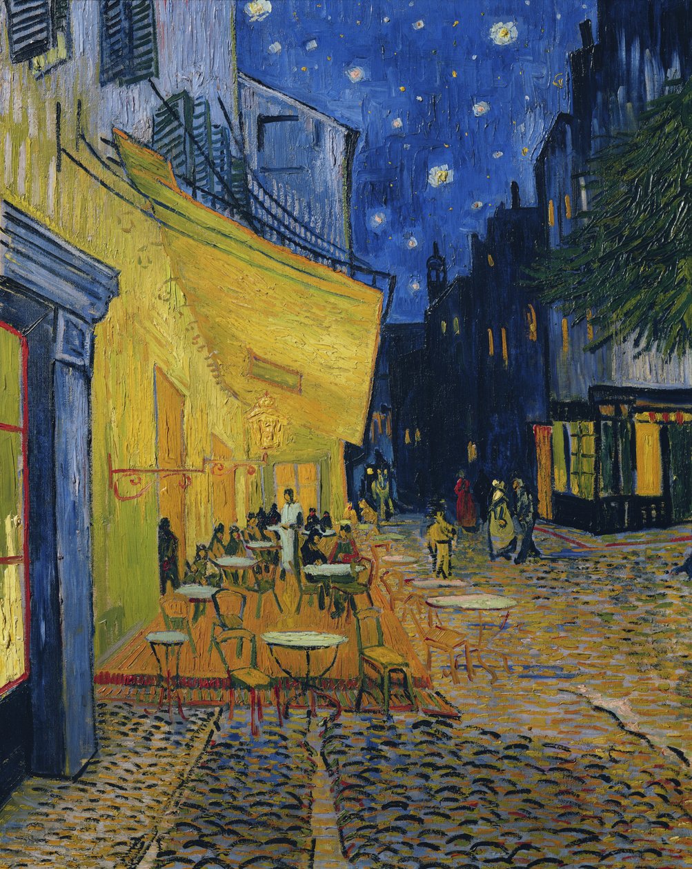Terraza del Café, Place du Forum, Arles, 1888 de Vincent van Gogh
