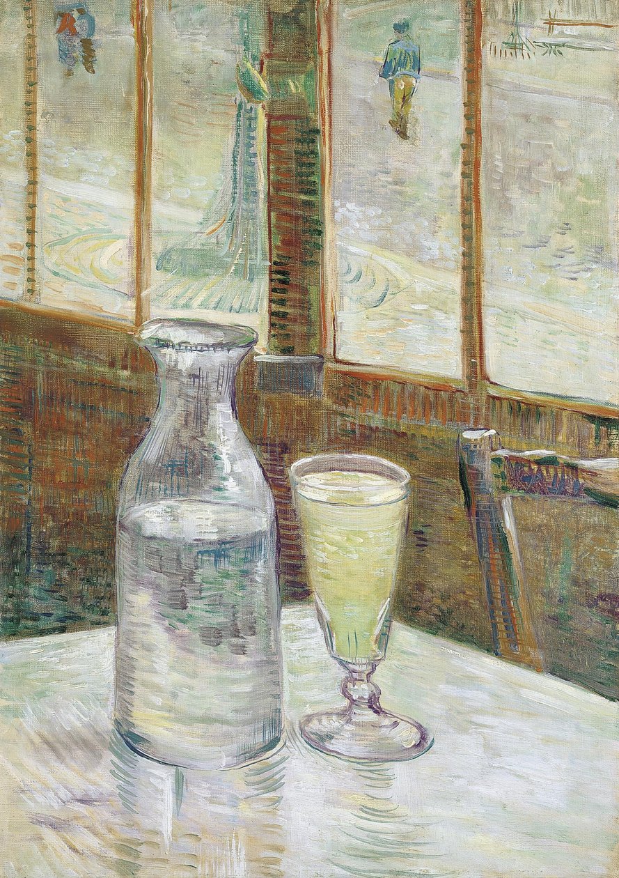 Mesa de café con absenta de Vincent van Gogh