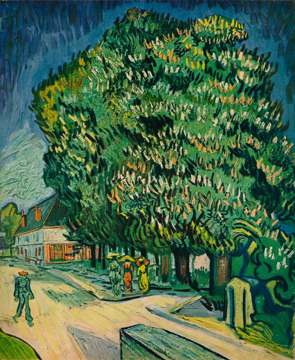 Castaños en flor, 1890 de Vincent van Gogh