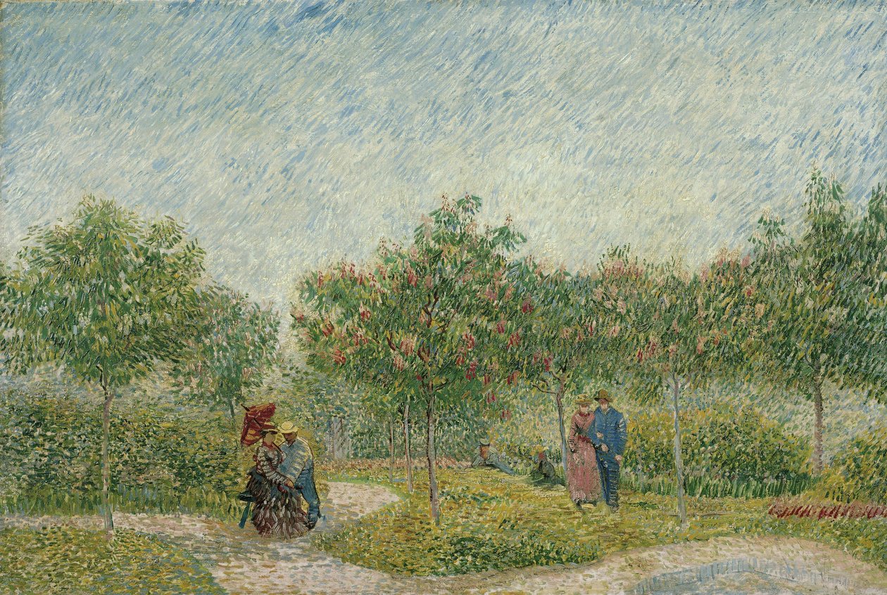 Parejas cortejando en el Parque Voyer d