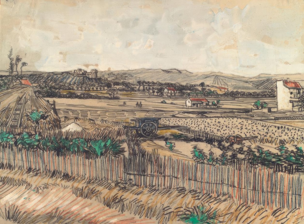 El carro azul de Vincent van Gogh