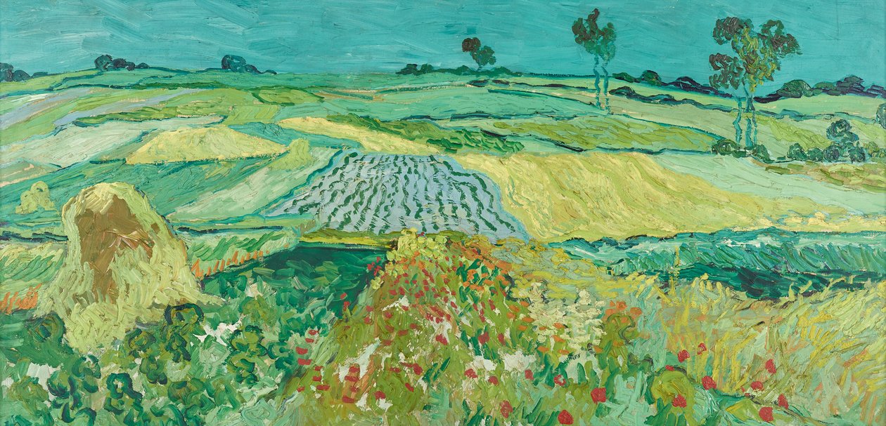 La llanura de Auvers de Vincent van Gogh