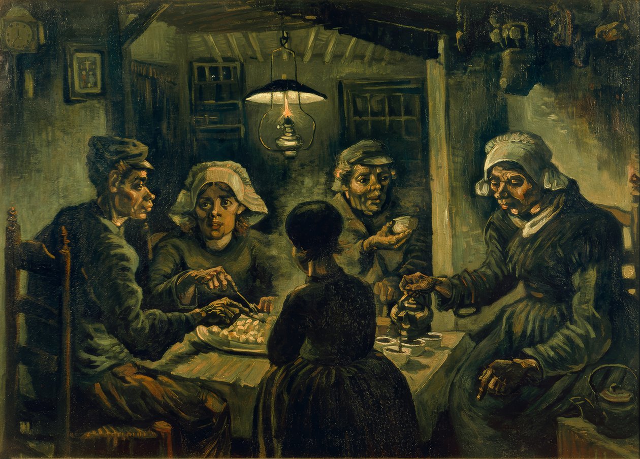 Los comedores de patatas de Vincent van Gogh