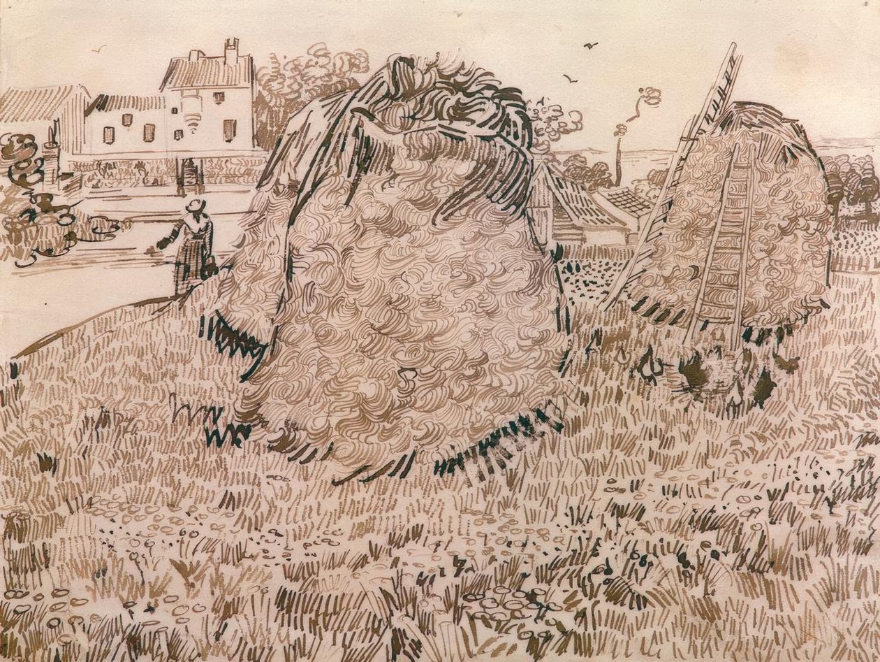 Los montones de paja de Vincent van Gogh