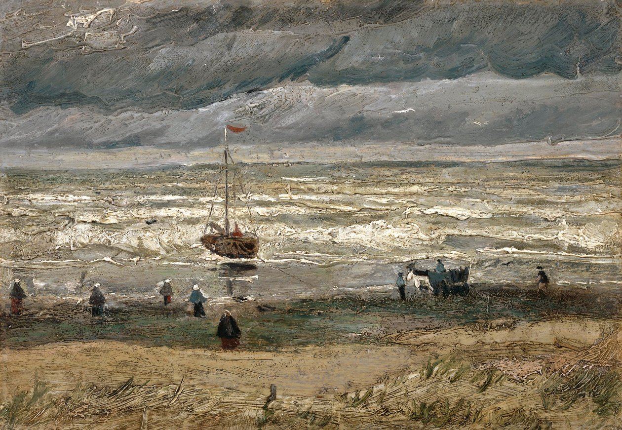 Holandés: Zeegezicht bij Scheveningen Vista del mar en Scheveningen de Vincent van Gogh
