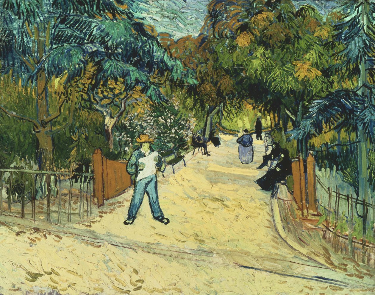 Entrada a los jardines públicos de Arlés de Vincent van Gogh