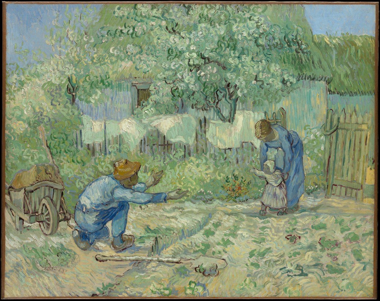 Primeros pasos, según Millet de Vincent van Gogh