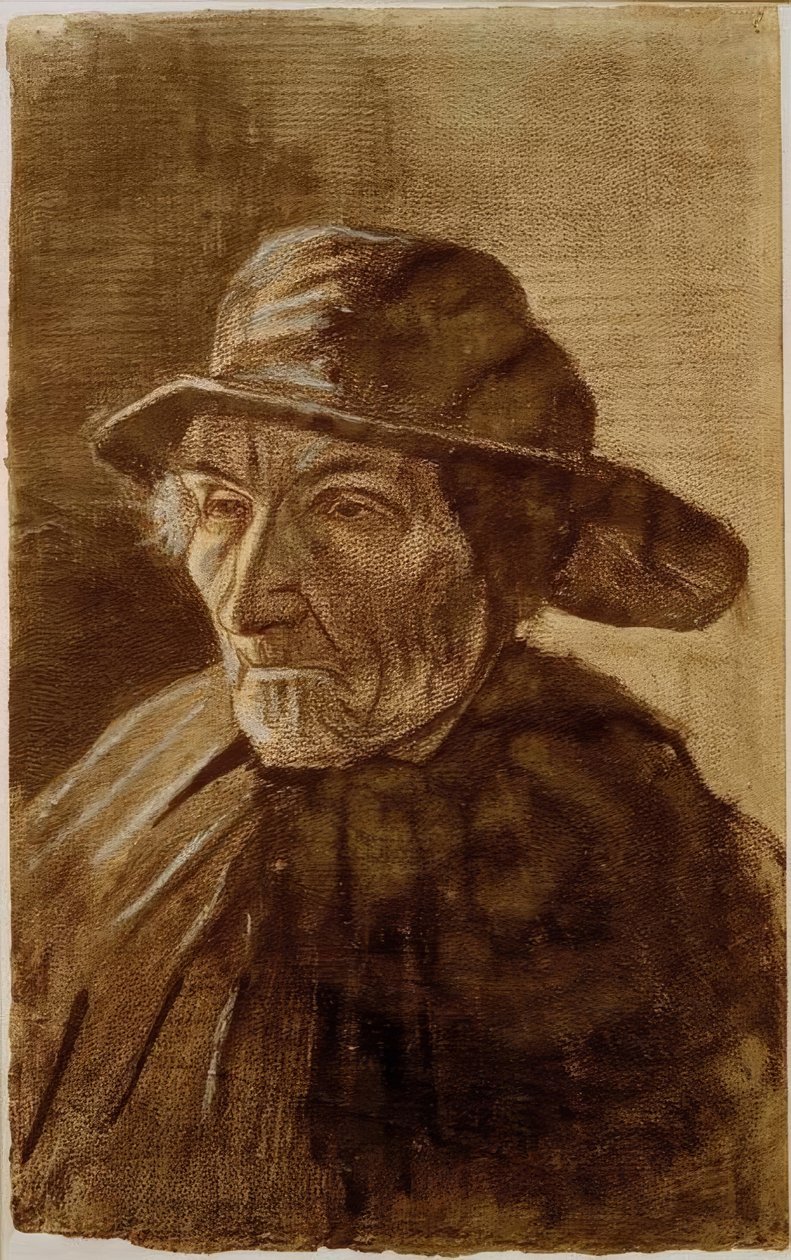 Pescador con sombrero de sur de Vincent van Gogh