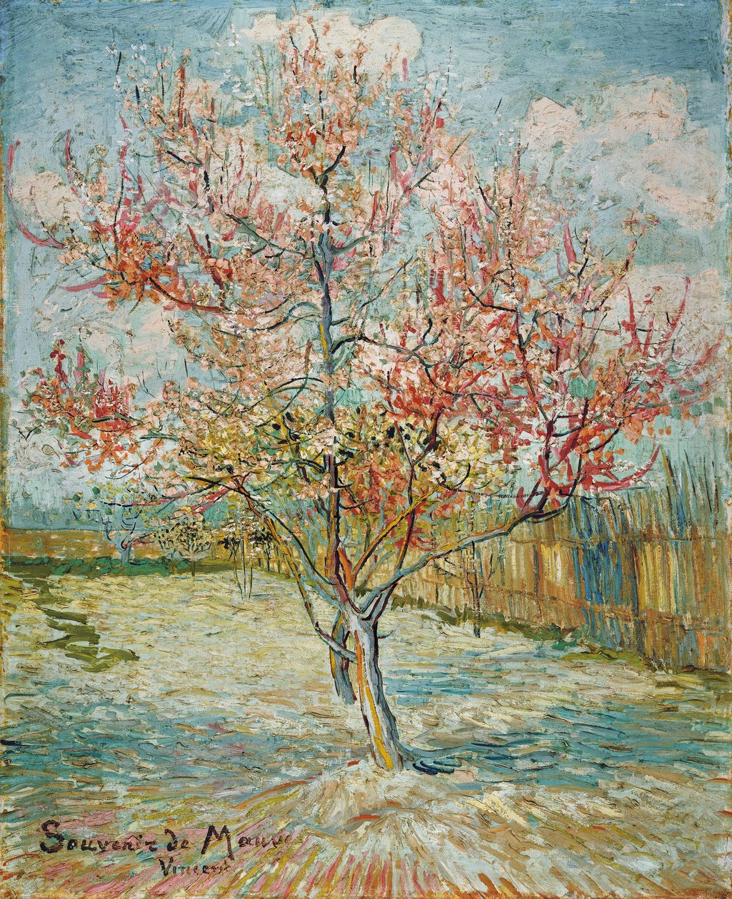Melocotonero en flor de Vincent van Gogh