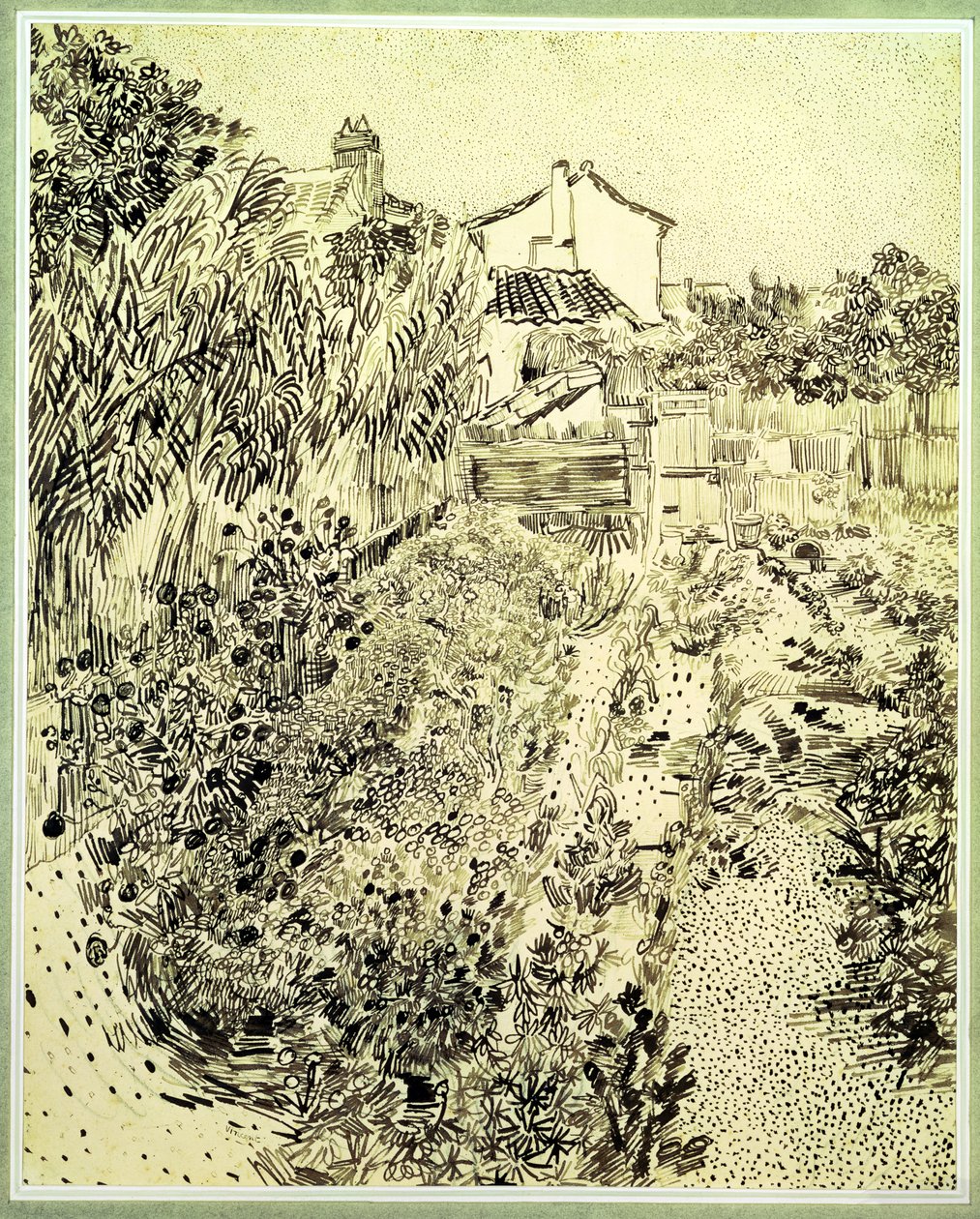 Jardín de flores, 1888 de Vincent van Gogh