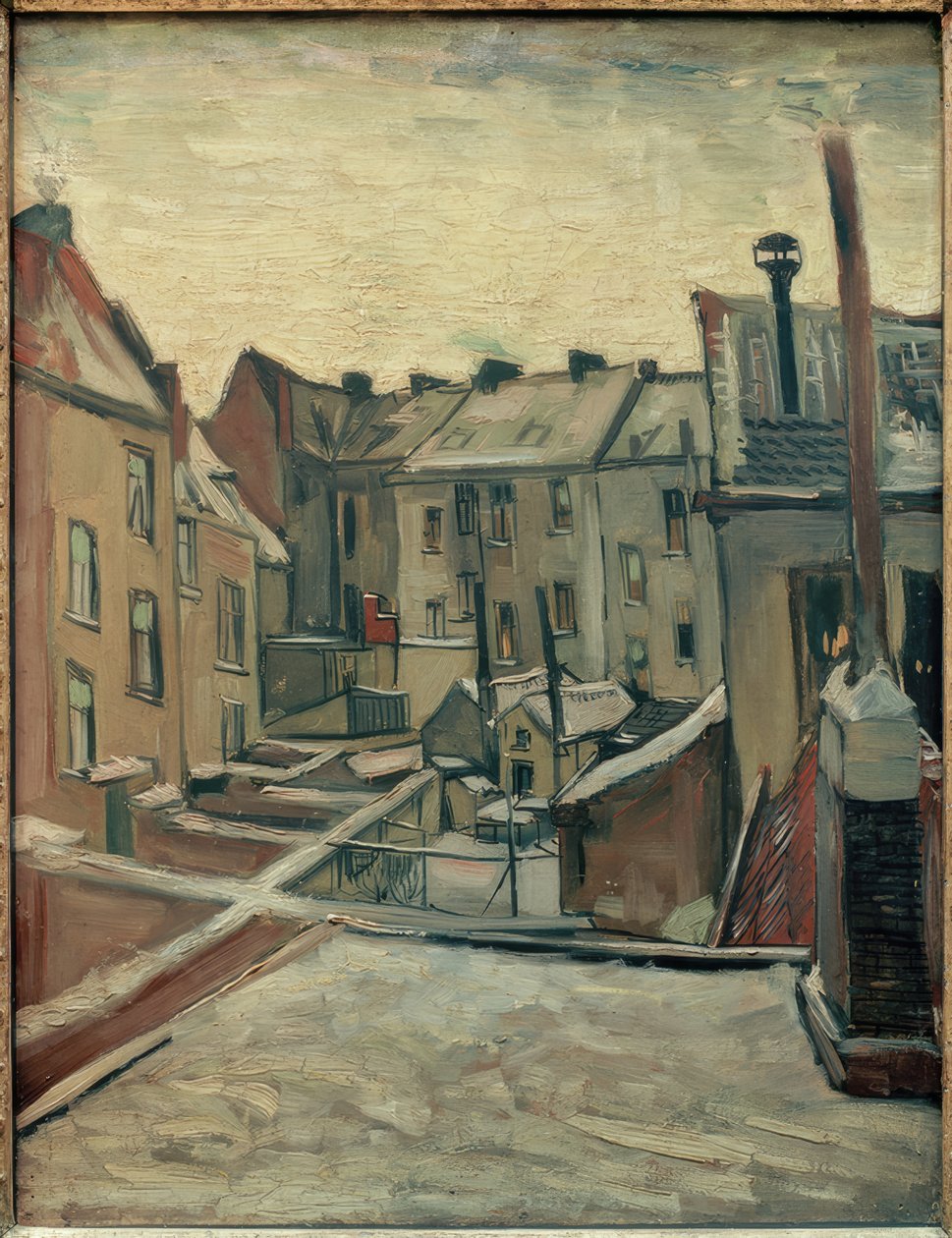 Patios traseros en Amberes de Vincent van Gogh