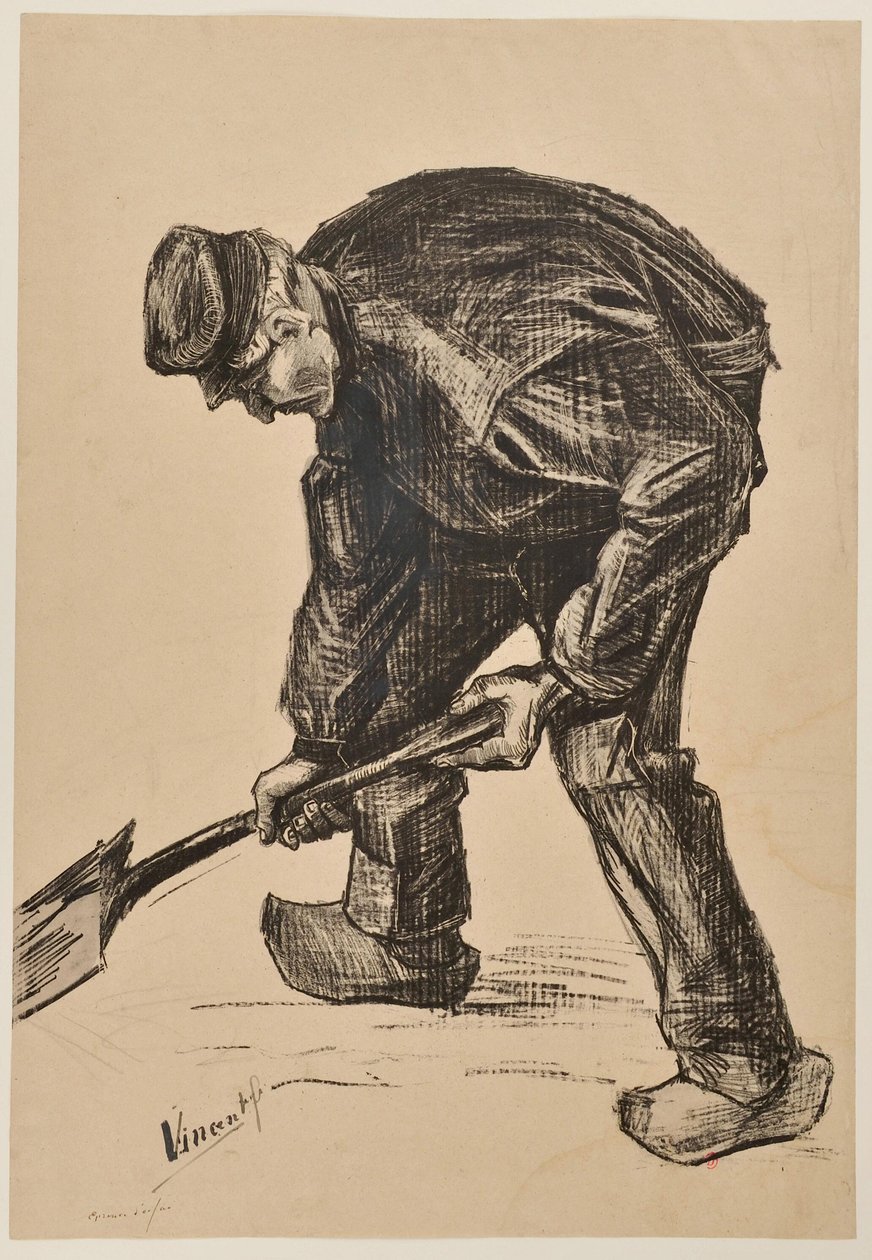[Hombre cavando] de Vincent van Gogh